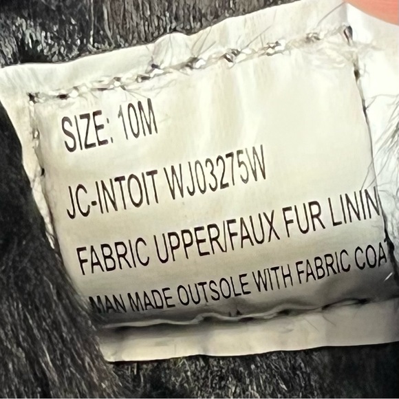 Juicy Couture Loafer Shoes Cozy Slippers Glitter Rhinestone Fur Lined Size 10 - Picture 8 of 11